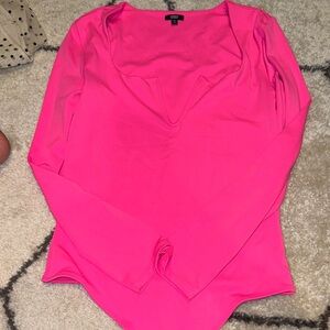 Women's Pink Long Sleeve bodysuit